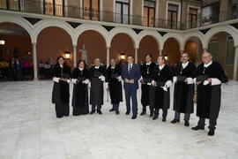 Rectores y Rectoras de las Universidades Andaluzas. Apertura del Curso Académico 2022/2023 de la Universidad de Sevilla y entrega de su medalla de oro a la Universidad de Málaga. Iglesia de la Anunciación, Sevilla. Septiembre de 2022