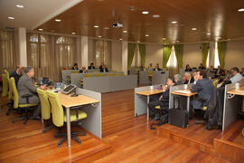 Designación de nueva sede y clausura del X Pleno del Consejo Universitario Iberoamericano (CUIB). Rectorado. Marzo de 2012