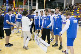 Entrega de medallas. Ceremonia de clausura del Campeonato Europeo Universitario de Balonmano. Antequera. Julio de 2017