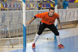 Juan Carlos Llamas. Partido clasificatorio entre Club Deportivo UMA Antequera y Universidad de Géneve de Suiza. IX Campeonato de Europa Universitario de Fútbol Sala. Antequera. Julio de 2013