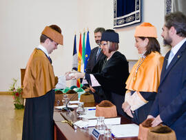 Investidura de nuevos doctores por la Universidad de Málaga 2010. Paraninfo. Enero de 2010