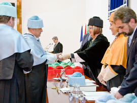 Investidura de nuevos doctores por la Universidad de Málaga 2010. Paraninfo. Enero de 2010
