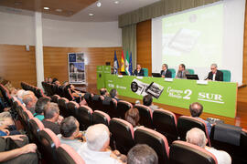 Presentación del coleccionable de Diario Sur "Estampas de Málaga 2". Edificio del Rectorado. Septiembre de 2016