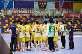 Partido Rusia - Japón. Categoría masculina. Campeonato del Mundo Universitario de Balonmano. Antequera. Junio de 2016