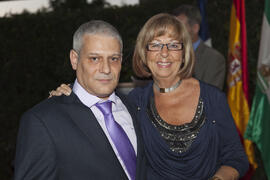 Cena de gala con motivo al homenaje para los jubilados y personal que cumple 25 años de servicio en la Universidad de Málaga. Jardín Botánico. Junio de 2010