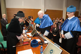 Investidura como Doctor "Honoris Causa" de Hans-Dieter Wienberg por la Facultad de Ciencias de la Universidad de Málaga. Rectorado. Mayo de 2016