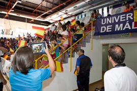 Asistentes al partido España contra China. 14º Campeonato del Mundo Universitario de Fútbol Sala 2014 (FUTSAL). Antequera. Julio de 2014