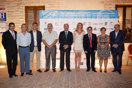 Entrega de premios, de parte de FISU, de la Universidad de Málaga, del ayuntamiento de Antequera y del Comité Organizador. 14º Campeonato del Mundo Universitario de Fútbol Sala 2014 (FUTSAL). Antequera. Julio de 2014
