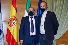 Toma de posesión de nuevo funcionario de la Universidad de Málaga. Edificio del Rectorado. Diciembre de 2021