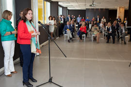 María del Mar Martín Rojo en la inauguración de 'Link by UMA-ATECH'. Edificio 'The Green Ray'. Abril 2015