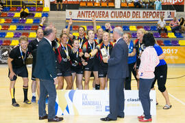 Universidad de Colonia primera clasificada en la categoría femenina. Campeonato Europeo Universitario de Balonmano. Antequera. Julio de 2017