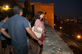 Visita nocturna tematizada a la Alcazaba. Olimpiada Española de Economía, Fase Nacional. Alcazaba de Málaga. Junio de 2015