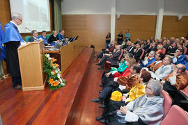 Eduardo Rodríguez Bejarano en la investidura como Doctor "Honoris Causa" de Hans-Dieter Wienberg por la Facultad de Ciencias de la Universidad de Málaga. Rectorado. Mayo de 2016