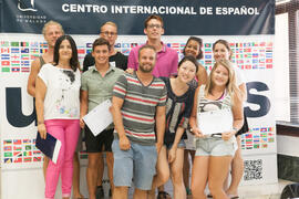 Graduación del alumnado del CIE de la Universidad de Málaga. Centro Internacional de Español. Julio de 2015