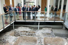 Visita de Álex Mejía a la Universidad de Málaga. Presentación del Centro Internacional de Autoridades y Líderes. Edificio del Rectorado. Julio de 2018