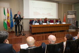 Francisco de la Torre en la clausura del 50 Aniversario de la Facultad de Económicas. Facultad de Ciencias Económicas y Empresariales. Marzo de 2016