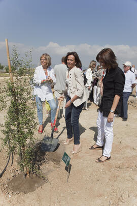 Inauguración del "Bosque del Conocimiento" en el Campus de Teatinos de la Universidad de Málaga. Junio de 2010