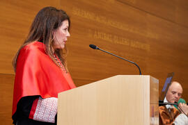 Elsa Marina Álvarez. Investidura de Aníbal Ollero como Doctor "Honoris Causa" por la Universidad de Málaga. Edificio del Rectorado. Mayo de 2025