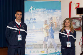 Voluntarios del 4º Congreso Internacional de Actividad Físico-Deportiva para Mayores. Escuela Técnica Superior de Ingeniería Informática y Telecomunicaciones. Marzo de 2011