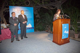 "La Noche del Libro", pregón inaugural de la 39ª Feria del Libro de Málaga. Jardín Botánico-Histórico "La Concepción". Abril de 2009