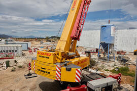 Obras del nuevo Pabellón de Gobierno. Campus de Teatinos. Abril de 2021