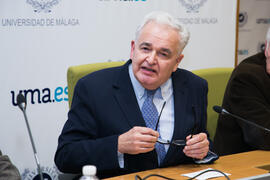 Bernardo Díaz Nosty. Presentación del libro "Celebración de París: Lugares y gentes". Edificio del Rectorado. Octubre de 2017