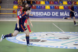 Partido España contra China. 14º Campeonato del Mundo Universitario de Fútbol Sala 2014 (FUTSAL). Antequera. Julio de 2014