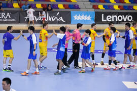 Partido Japón - España. Categoría masculina. Campeonato del Mundo Universitario de Balonmano. Antequera. Julio de 2016