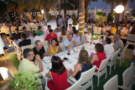 Cena de gala en el restaurante El Palmeral. Olimpiada Española de Economía, Fase Nacional. Puerto de Málaga Muelle 2 El Palmeral de las Sorpresas. Junio de 2015