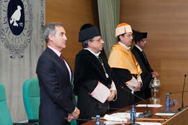 Investidura como Doctor "Honoris Causa" de Manuel Molina Lozano por la Facultad de Turismo de la Universidad de Málaga. Rectorado. Abril 2016