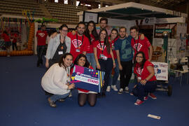Estand de la Escuela Politécnica Superior. Jornadas de Puertas Abiertas de la Universidad de Málaga. Complejo Polideportivo Universitario. Abril de 2015