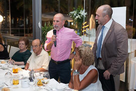Cena Homenaje a profesores y PAS jubilados de la Facultad de Económicas. Restaurante El Palmeral. Septiembre de 2015