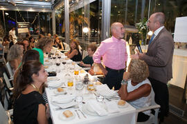 Cena Homenaje a profesores y PAS jubilados de la Facultad de Económicas. Restaurante El Palmeral. Septiembre de 2015