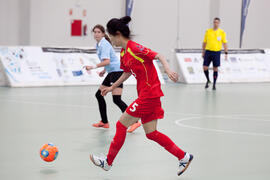 Partido China contra Uruguay. 14º Campeonato del Mundo Universitario de Fútbol Sala 2014 (FUTSAL). Antequera. Julio de 2014