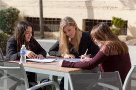 Alumnas del Centro Internacional de Español. Málaga. Enero de 2015