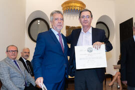 Entrega de Título de Socio. 230º Aniversario de la Sociedad Económica Amigos del País. Plaza de la Constitución. Septiembre de 2019