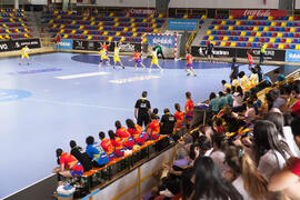 Partido España - Japón. Categoría femenina. Campeonato del Mundo Universitario de Balonmano. Antequera. Junio de 2016