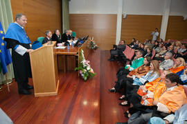 Investidura como Doctor "Honoris Causa" de Antonio Luque por la Facultad de Ciencias de la Universidad de Málaga. Edificio del Rectorado. Octubre de 2016