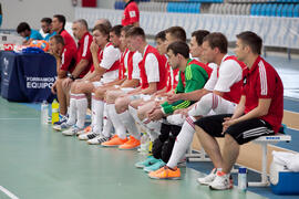 Partido Bielorrusia contra Azerbaiyán. 14º Campeonato del Mundo Universitario de Fútbol Sala 2014 (FUTSAL). Antequera. Julio de 2014