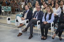 Asistentes a la inauguración de la nueva Facultad de Psicología y Logopedia de la Universidad de Málaga. Campus de Teatinos. Octubre de 2022