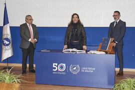 Toma de posesión de Sonia Osorio Algar como catedrática del Área de Bioquímica y Biología Molecular de la Universidad de Málaga. Toma de posesión de nuevos catedráticos y profesores titulares de la Universidad de Málaga. Paraninfo. Noviembre de 2023