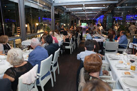 Cena Homenaje a profesores y PAS jubilados de la Facultad de Económicas. Restaurante El Palmeral. Septiembre de 2015
