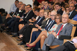 Asistentes a la Apertura del Curso Académico 2015/2016 de la Universidad de Málaga. Paraninfo. Septiembre de 2015