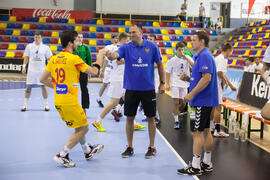 Partido Rusia - España. Categoría masculina. Campeonato del Mundo Universitario de Balonmano. Antequera. Junio de 2016