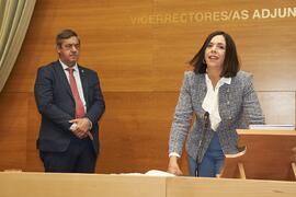 Toma de posesión de María del Carmen Pardo Ferreira como nueva Vicerrectora Adjunta de Emprendimiento y Becas de la Universidad de Málaga. Edificio del Rectorado. Abril de 2024