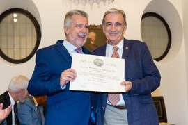 Entrega de Título de Socio. 230º Aniversario de la Sociedad Económica Amigos del País. Plaza de la Constitución. Septiembre de 2019