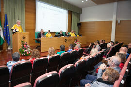 Edmund Neugebauer en su investidura como Doctor "Honoris Causa" por la Facultad de Medicina de la Universidad de Málaga. Edificio del Rectorado. Noviembre de 2016