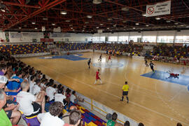 Partido clasificatorio entre Club Deportivo UMA Antequera y Universidad de Géneve de Suiza. IX Campeonato de Europa Universitario de Fútbol Sala. Antequera. Julio de 2013