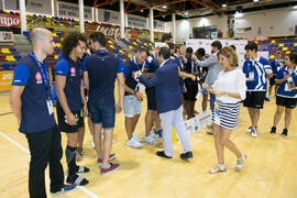 Entrega de medallas. Ceremonia de clausura del Campeonato Europeo Universitario de Balonmano. Antequera. Julio de 2017