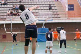 Partido masculino Universidad de Málaga - Universidad de Vigo. Campeonato de España Universitario de Voleibol. Complejo Polideportivo Universitario. Abril de 2018